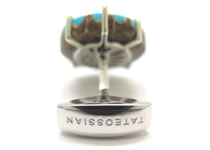 珊瑚玉スクエア型カフリンクス 珊瑚玉スクエア型カフリンクス