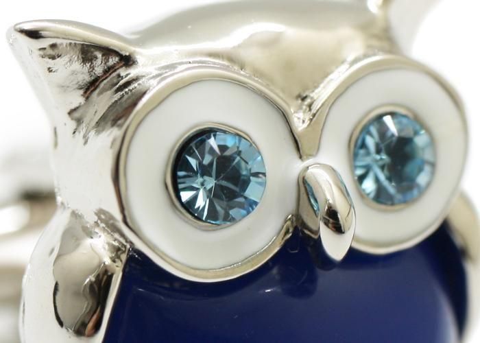 SWANK スワンク OWL BLUE CUFFLINKS フクロウカフス（ブルー）