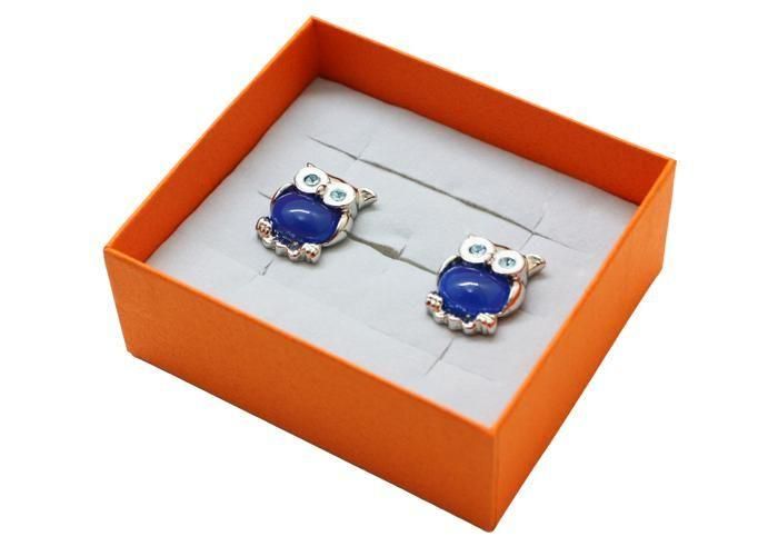 SWANK スワンク OWL BLUE CUFFLINKS フクロウカフス（ブルー）