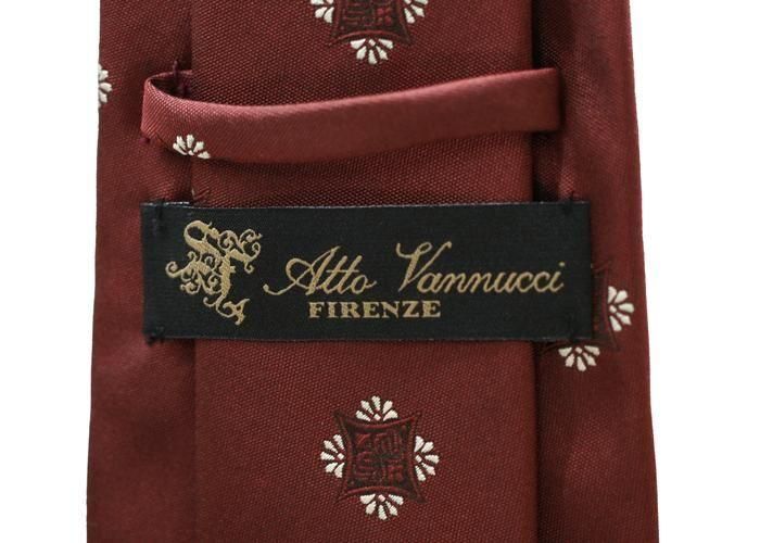 Atto Vannucci アットバンヌッチ DIAMOND＆FLOUR PATTERN BORDEAUX