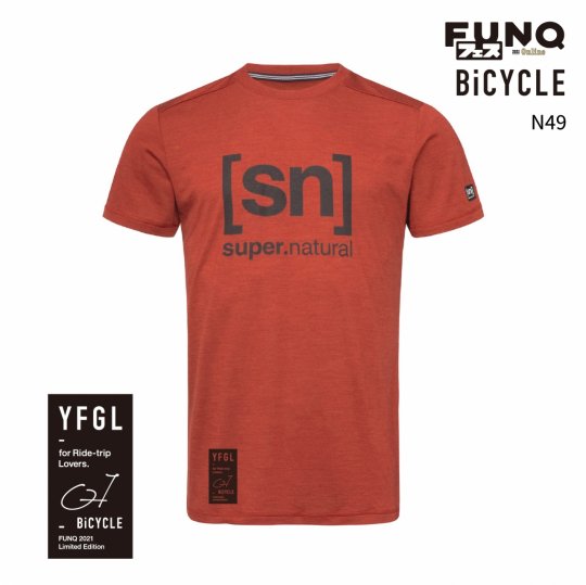 ［sn］×FUNQ FES Bike -FUNQフェス コラボTシャツ-自転車-【メンズ スポーツウェア】