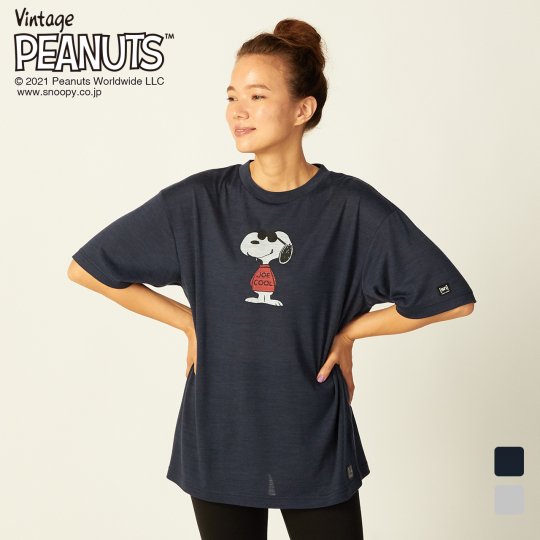 U  Vintage PEANUTS Snoopy Joe Cool TEE ユニセックス 半袖 Tシャツ スヌーピー ジョー・クール【スポーツウェア ヨガウェア アウトドアウェア】
