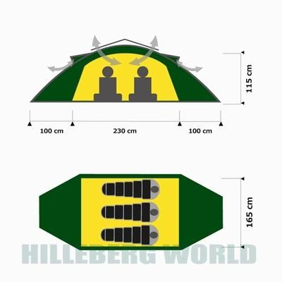 HILLEBERG ヒルバーグ サイボ 3人用　レッド サイボ レッド / SAIVO Red / 4シーズン - 3人用 | - ヒルバーグ