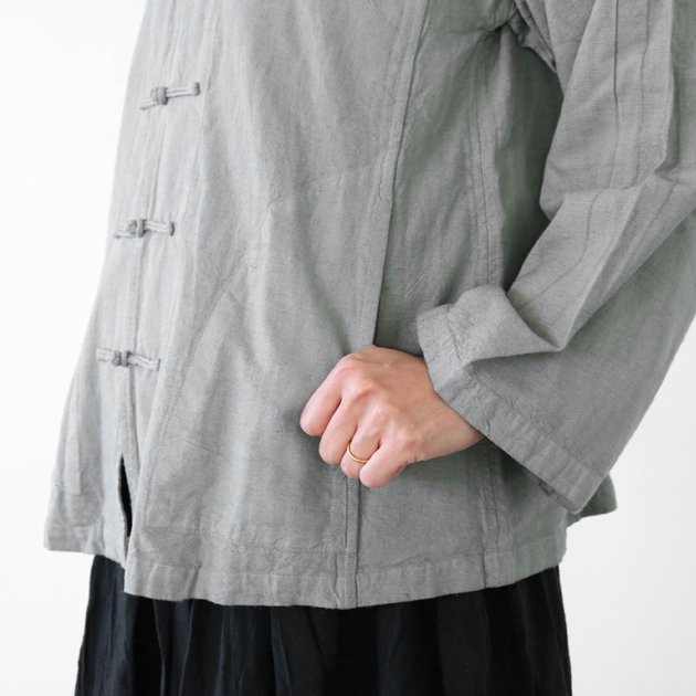 「ヂェン先生の日常着」の V ネックチャイナジャケット