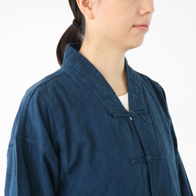 「ヂェン先生の日常着」の V ネックチャイナジャケット