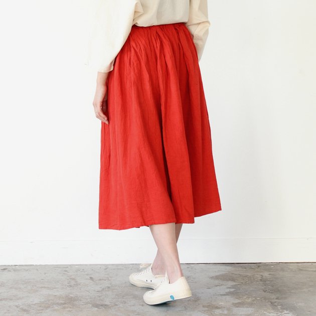 ヂェン先生の日常着｜厚地ロングスカート レッド - ファッション - スカート - 女性ファッション通販の CLASKA（クラスカ）ONLINE  SHOP
