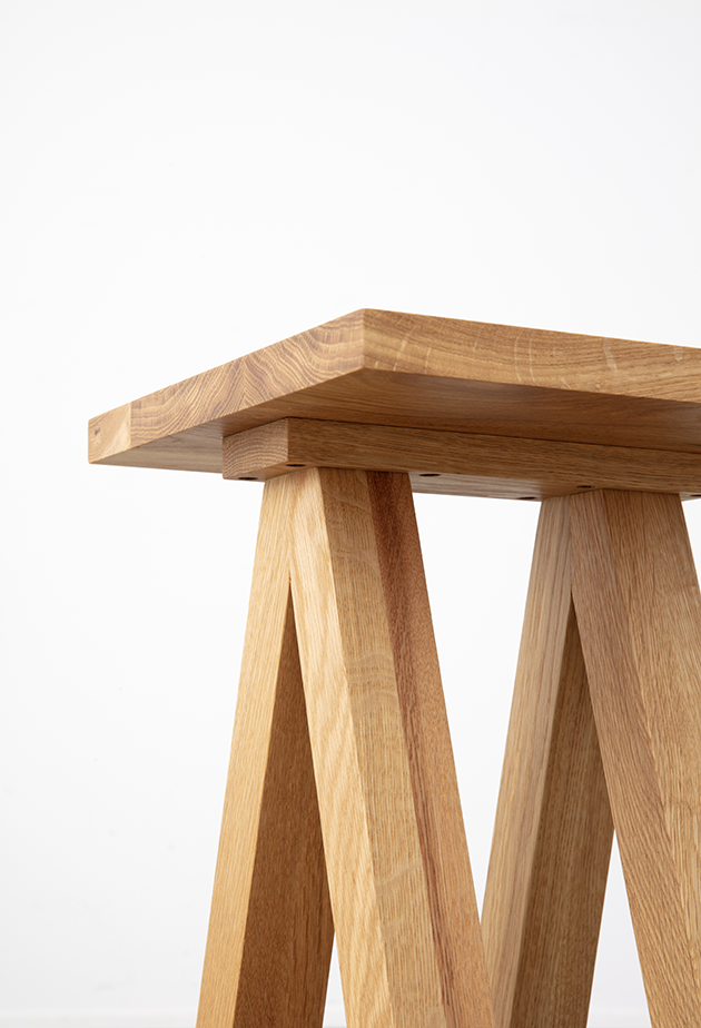 「CLASKA（クラスカ）」のローテーブル「Wood Brace ローテーブル」