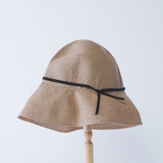 MPB-01S paper braid light hat wide（貼箱入り） / ミックスブラウン×ブラック
