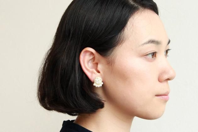 Stitch スティッチ Round Pearl ゴールド ピアス イヤリング ファッション アクセサリー 女性ファッション通販の Claska クラスカ Online Shop Stitch スティッチ Round Pearl ゴールド ピアス イヤリング ファッション アクセサリー 女性ファッション通販の Claska クラスカ Online Shop