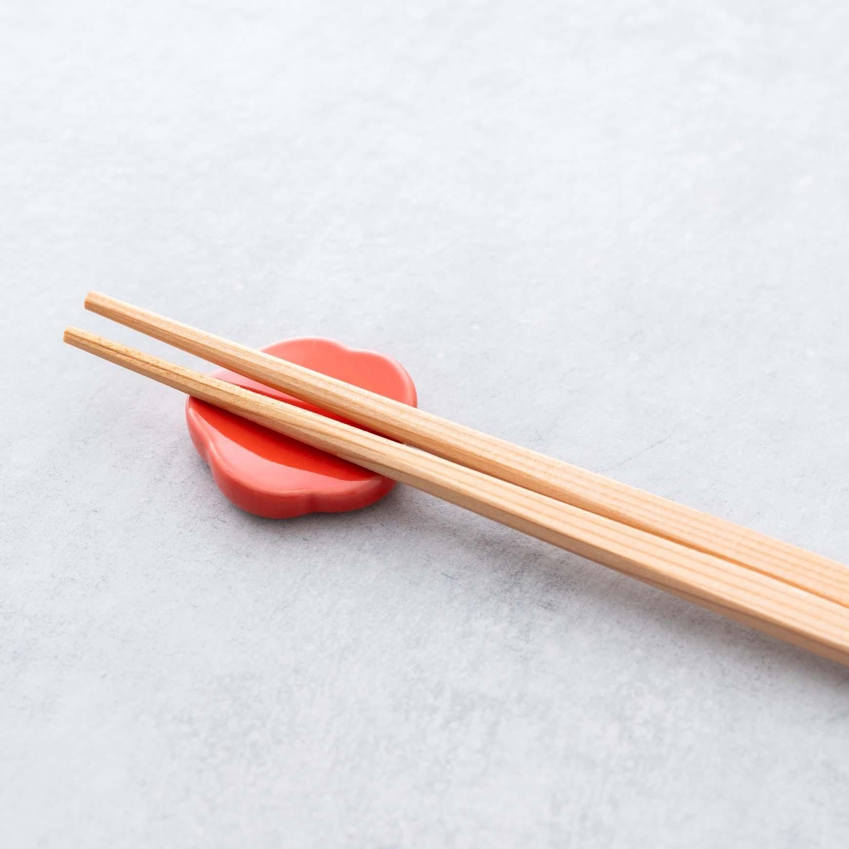 箸勝本店｜吉野杉本柾赤染バラ利久箸 18膳 - テーブルウェア