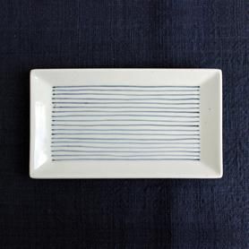 田森陶園｜線十草 長角焼皿 大 - テーブルウェア - 皿・プレート