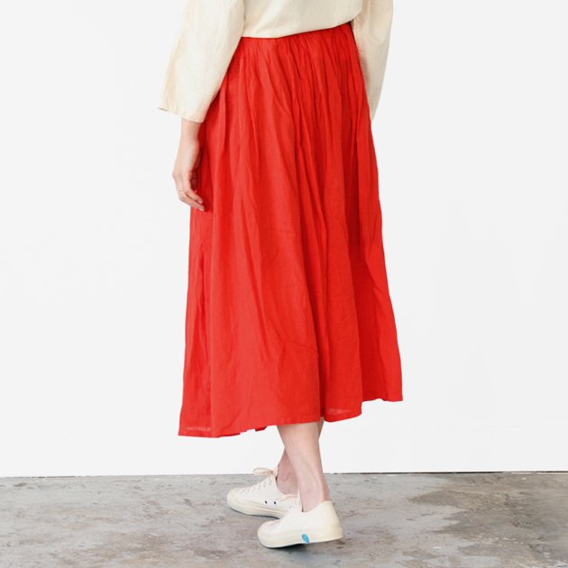 ヂェン先生の日常着｜薄地ロングスカート レッド - ファッション - スカート - 女性ファッション通販の CLASKA（クラスカ）ONLINE  SHOP
