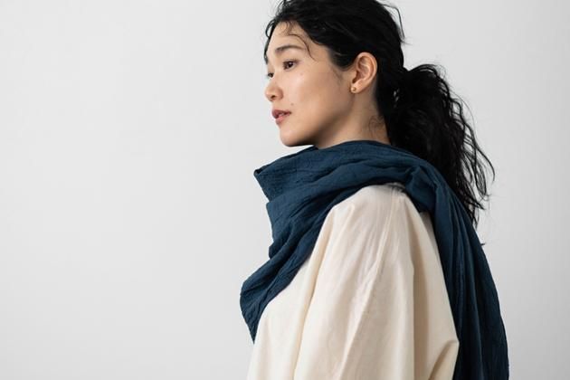 ヂェン先生の日常着 ボリュームショール ネイビー ファッション ストール マフラー 女性ファッション通販の Claska クラスカ Online Shop