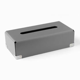 グレーの球形ティッシュボックス グレーの球形ティッシュボックス