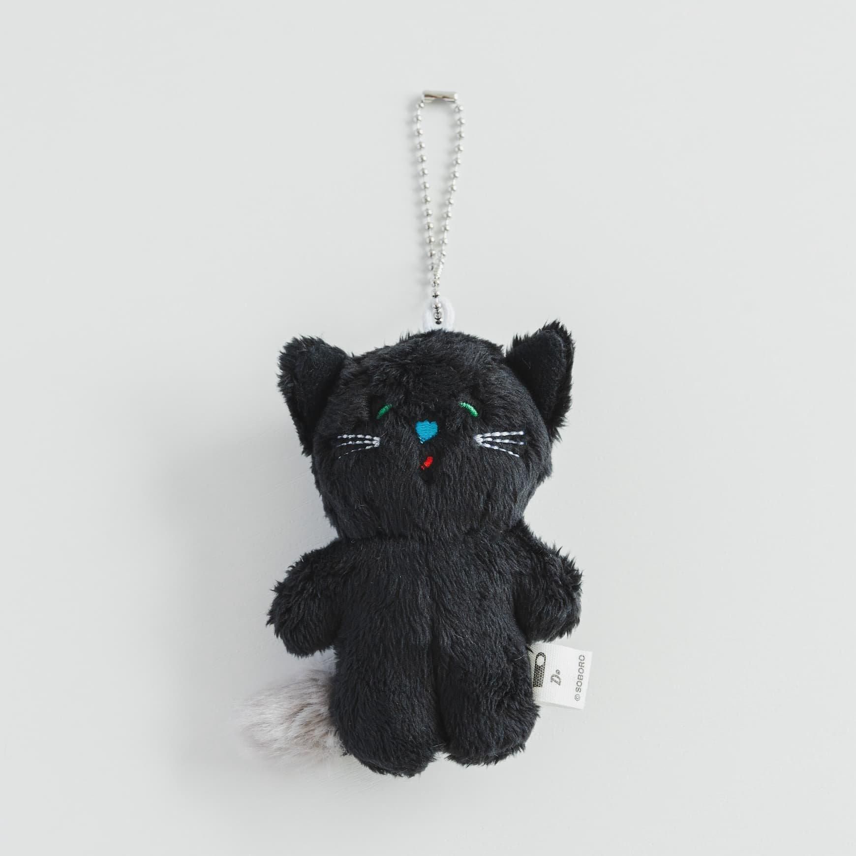 CLASKA（クラスカ）｜そぼろのぬいぐるみバッグチャーム 黒猫