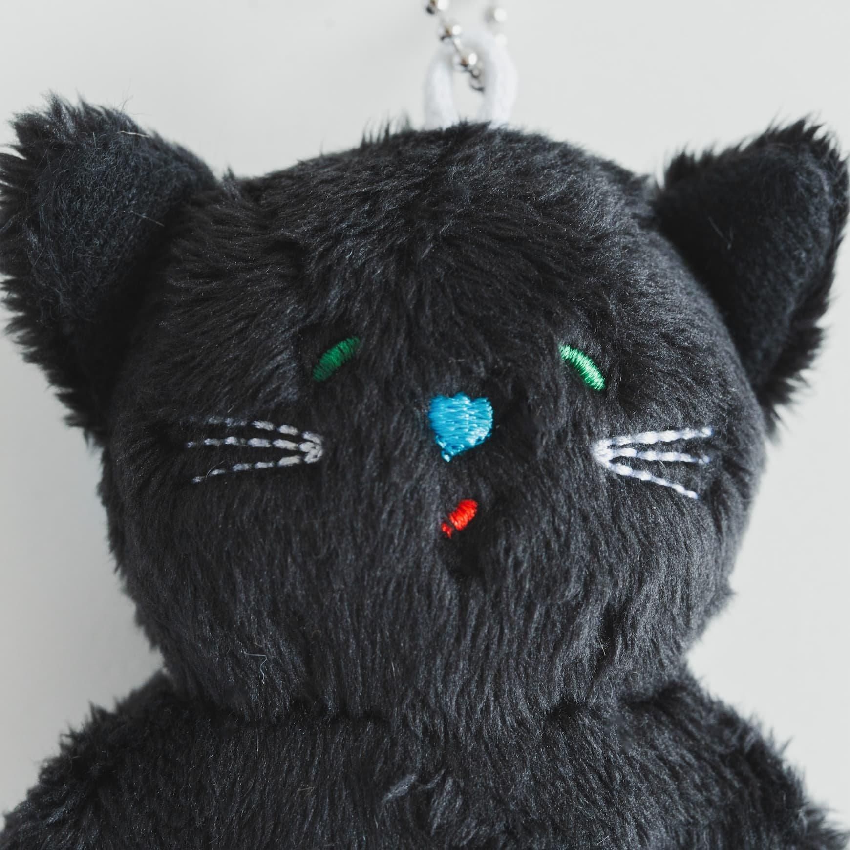 そぼろのぬいぐるみバッグチャーム / 黒猫