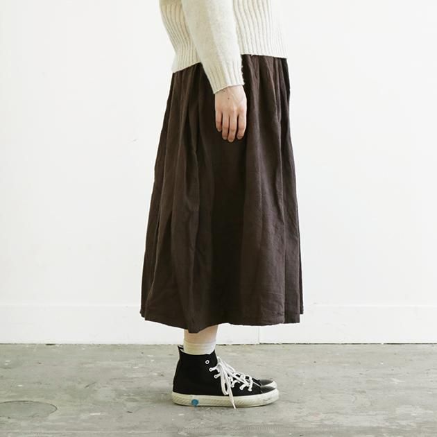 ヂェン先生の日常着 厚地ロングスカート ブラウン ファッション スカート 女性ファッション通販の Claska クラスカ Online Shop