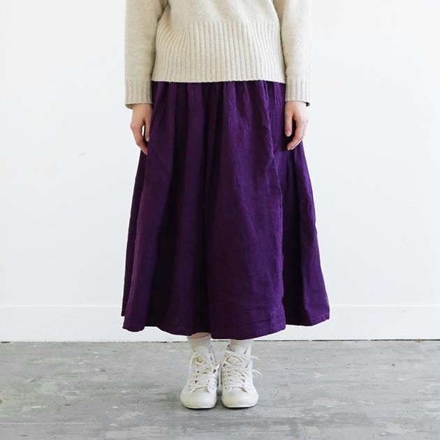 ヂェン先生の日常着|厚地ロングスカート パープル - ファッション - スカート - 女性ファッション通販の CLASKA(クラスカ)ONLINE SHOP ヂェン先生の日常着|厚地ロングスカート パープル - ファッション - スカート - 女性ファッション通販の CLASKA(クラスカ)ONLINE SHOP