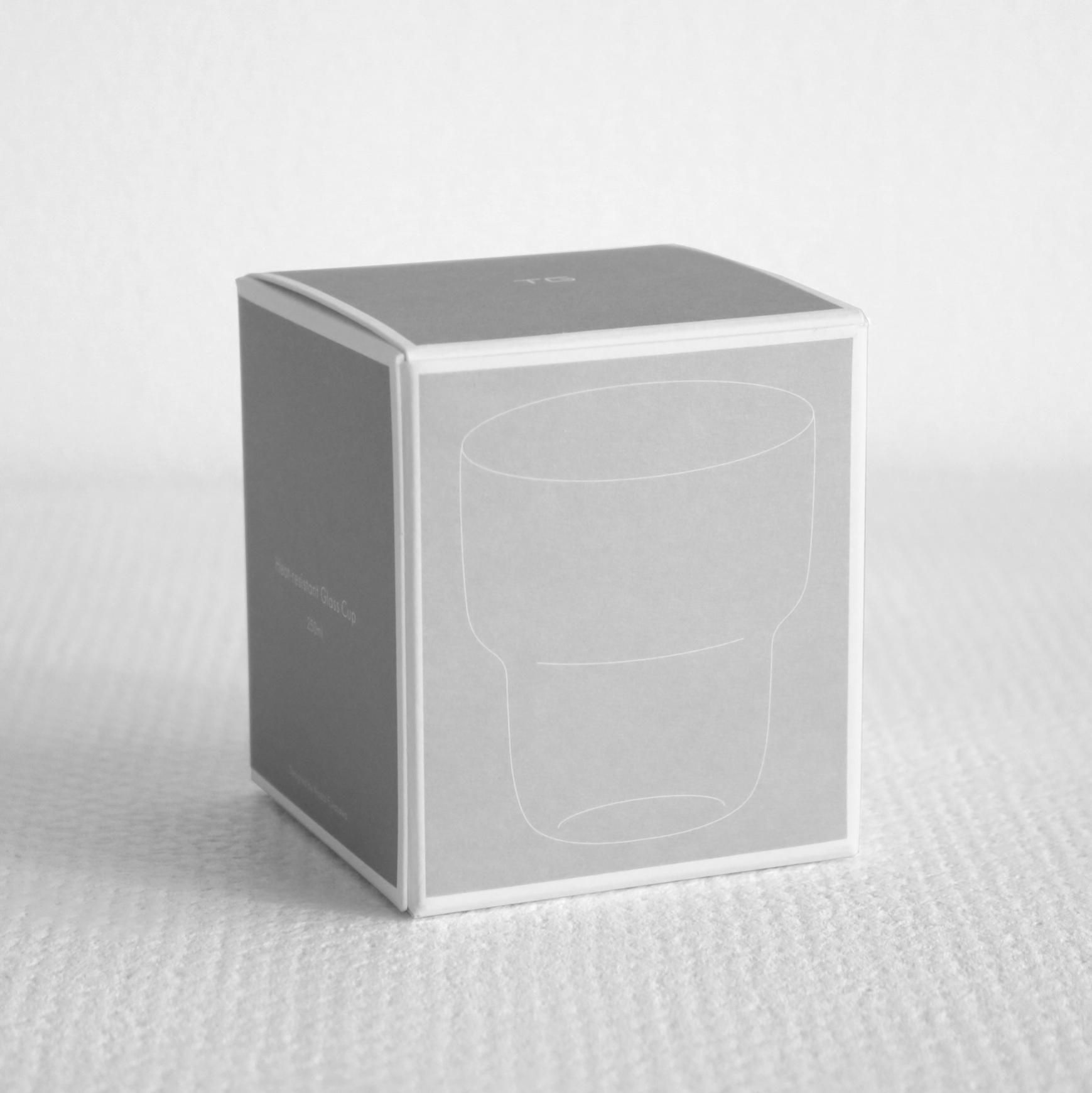 「TG glass(ティージーグラス)」の耐熱ガラスのコップ250ml