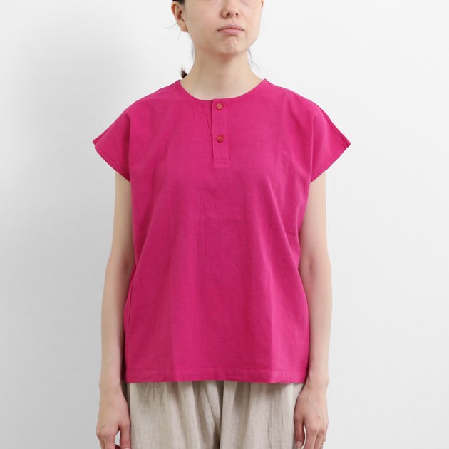 ヂェン先生の日常着｜ヘンリーネックフレンチトップス　ピンク - ファッション - トップス - 女性ファッション通販の  CLASKA（クラスカ）ONLINE SHOP