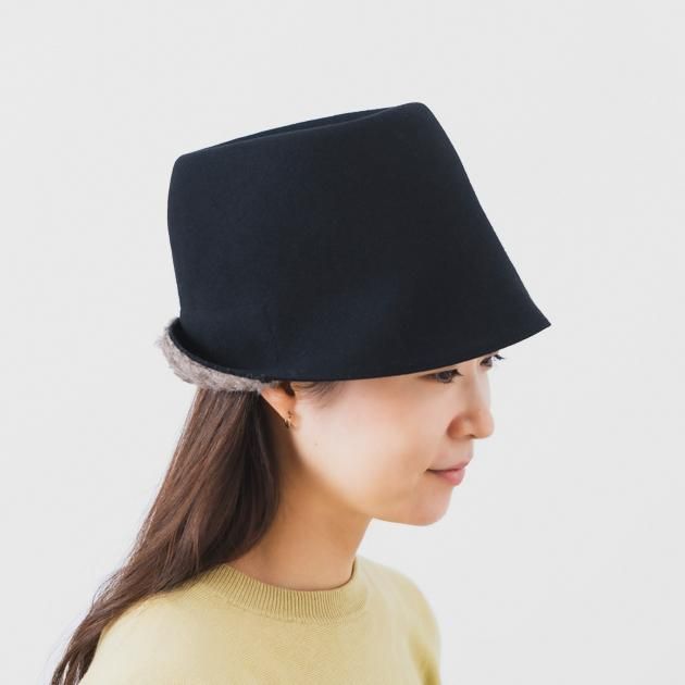 mature ha.(マチュアーハ)|MKF-24130 bell hat lamb ブラック - ファッション - 帽子 - 女性ファッション通販の CLASKA(クラスカ)ONLINE SHOP