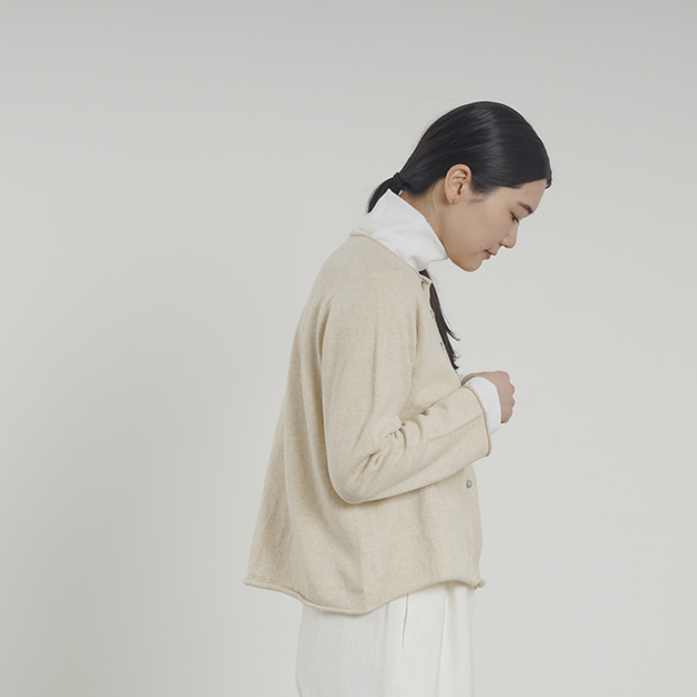 CLASKA(クラスカ)のコットンウールカシミヤ カーディガン