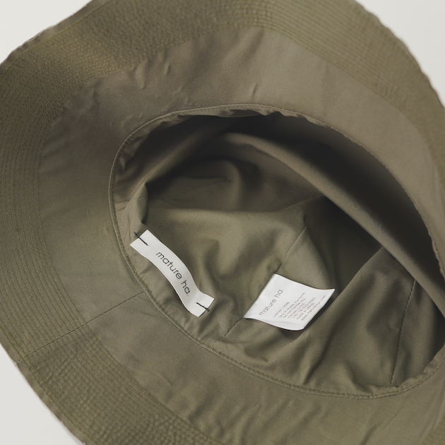 「mature ha.(マチュアーハ)」のstich hat カーキ