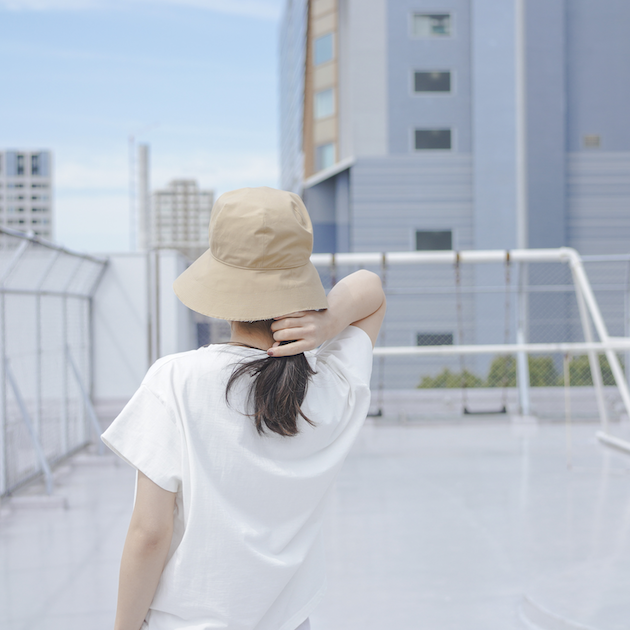 「mature ha.(マチュアーハ)」のstich hat ブラウン