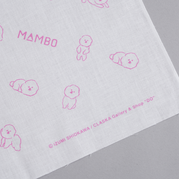 「CLASKA(クラスカ)」のMAMBO(マンボ)手ぬぐい ピンク