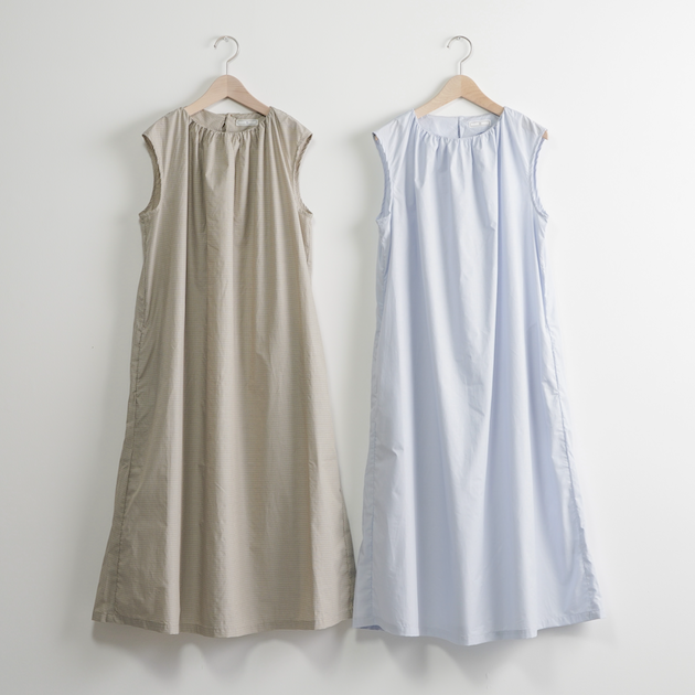 CLASKA(クラスカ)|コットンギャザーノースリーブワンピース- ファッション - ワンピース - 女性ファッション通販の CLASKA(クラスカ)ONLINE SHOP