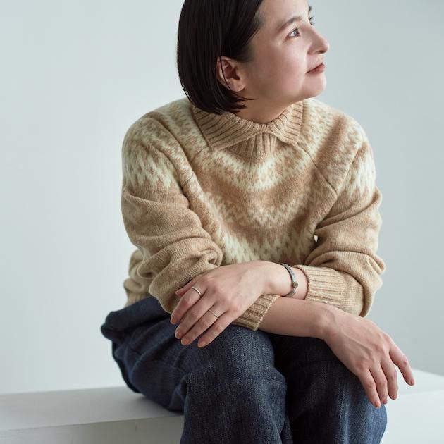「CLASKA(クラスカ)」発のアパレルブランド「HAU(ハウ)」のknit tops ”nordic”