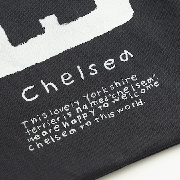 「HAU(ハウ)」のヨークシャテリアをモチーフにしたトートバッグ「chelsea(チェルシー) black」