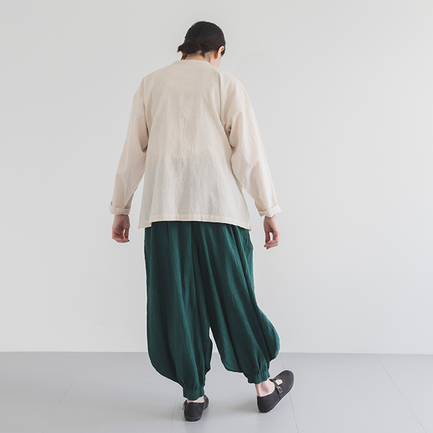 ヂェン先生の日常着|バルーンパンツ / グリーン - ファッション ヂェン先生の日常着|バルーンパンツ / グリーン - ファッション