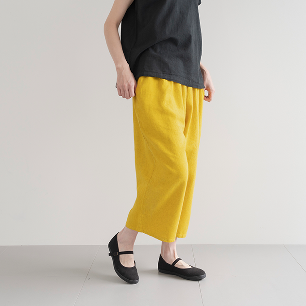 ヂェン先生の日常着|ワイドパンツ / イエロー- ファッション - パンツ・レギンス - 女性ファッション通販の CLASKA(クラスカ)ONLINE SHOP ヂェン先生の日常着|ワイドパンツ / イエロー- ファッション - パンツ・レギンス - 女性ファッション通販の CLASKA(クラスカ)ONLINE SHOP