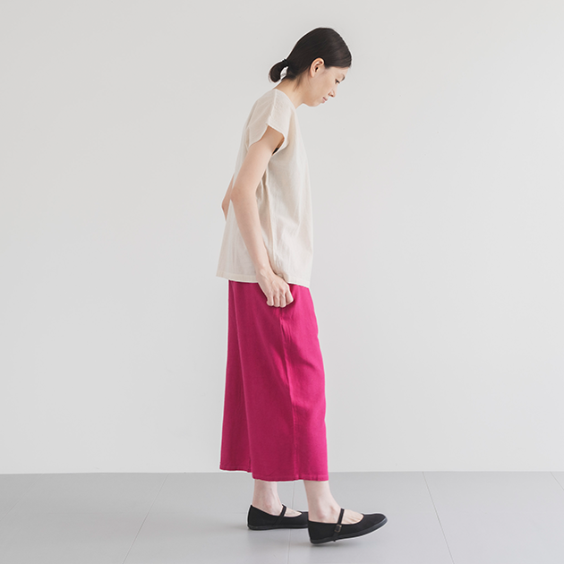 【使い勝手の良い】 ヂェン先生の日常着｜ワイドパンツ / ファッション ピンク- パンツ