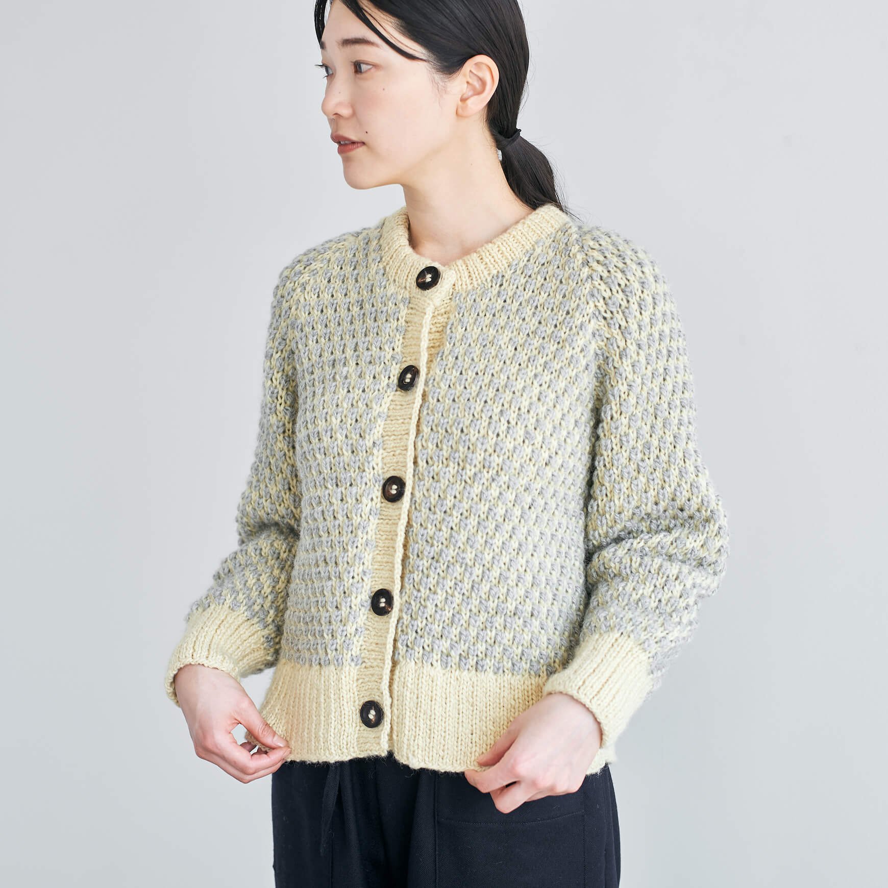 CLASKA（クラスカ）｜hand knit cardigan 