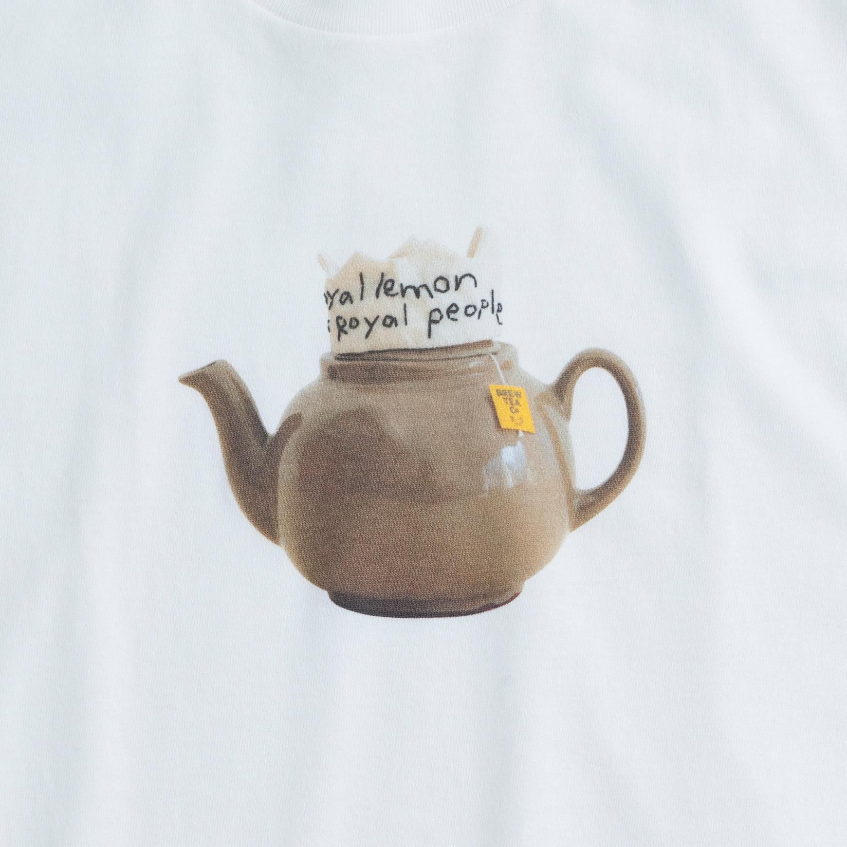 「pot and tea(ポットアンドティー)」のデジタルプリントTシャツ / ポット王冠