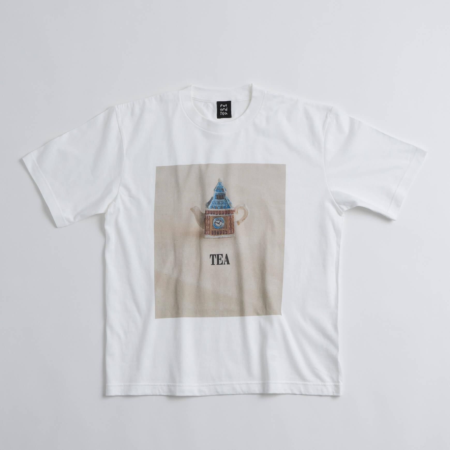 「pot and tea(ポットアンドティー)」のデジタルプリントTシャツ / お家ポットTEA
