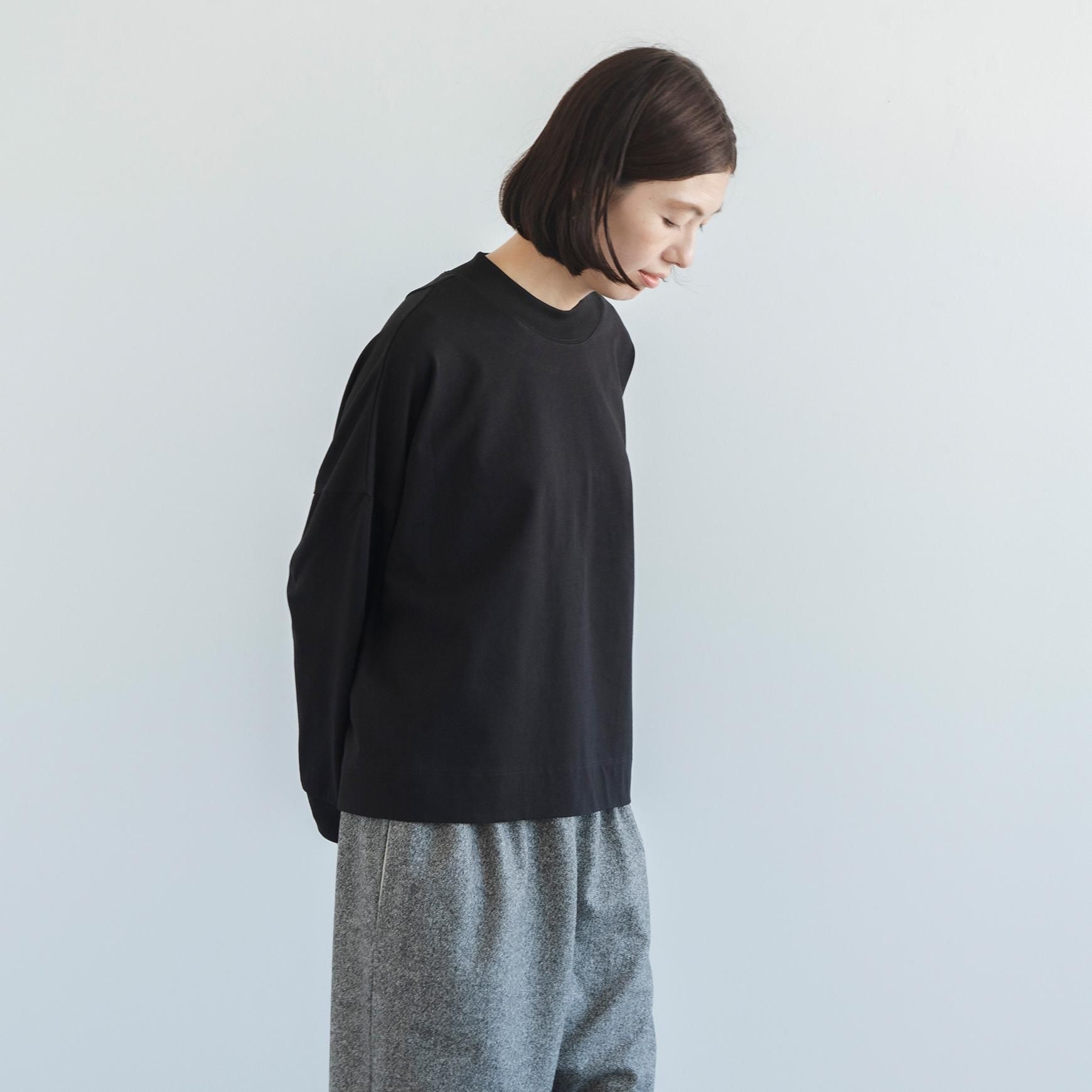 pot and tea 長袖カットソー　ボーダー pot and tea（ポットアンドティー）｜スクエア長袖Tシャツ