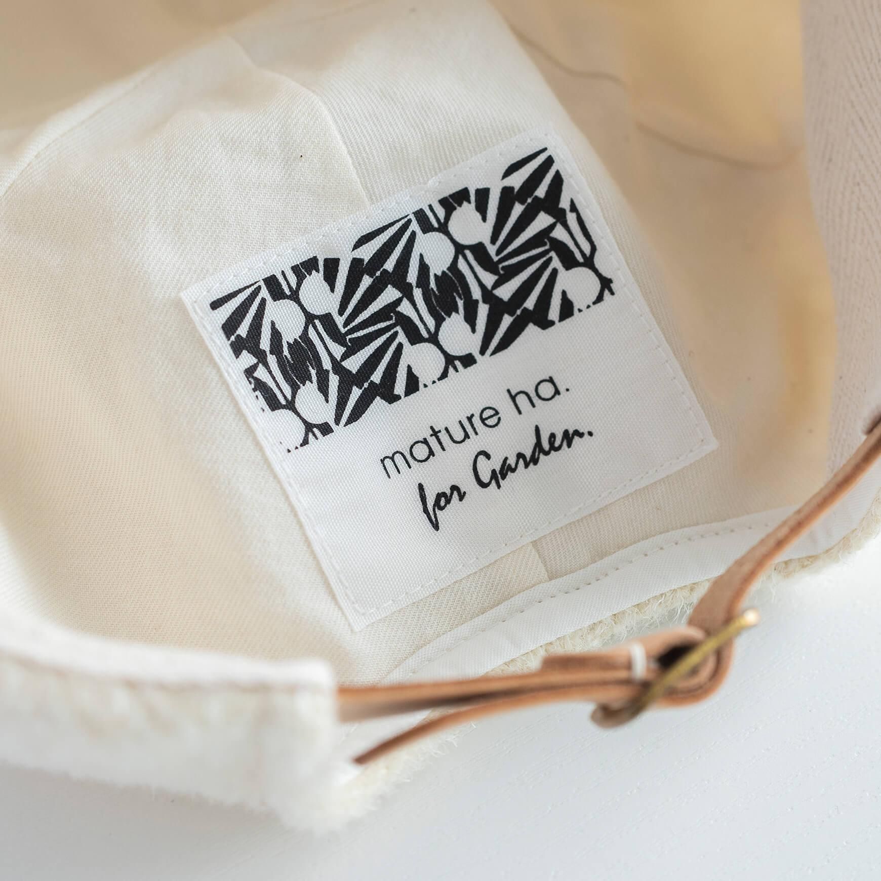 「mature ha.(マチュアーハ)」の帽子「MRW-WLS09 cap welsh wool」