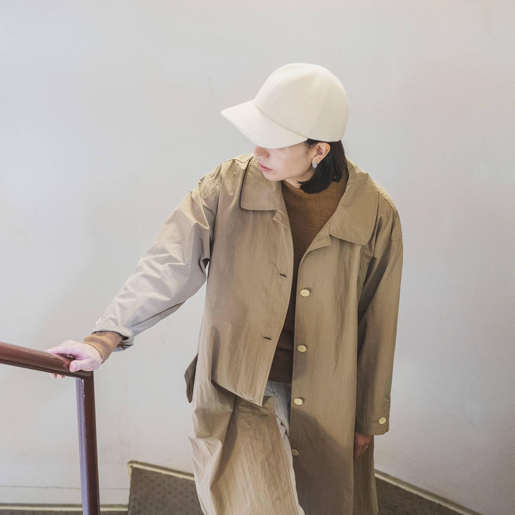 「mature ha.(マチュアーハ)」の帽子「MRW-WLS09 cap welsh wool」