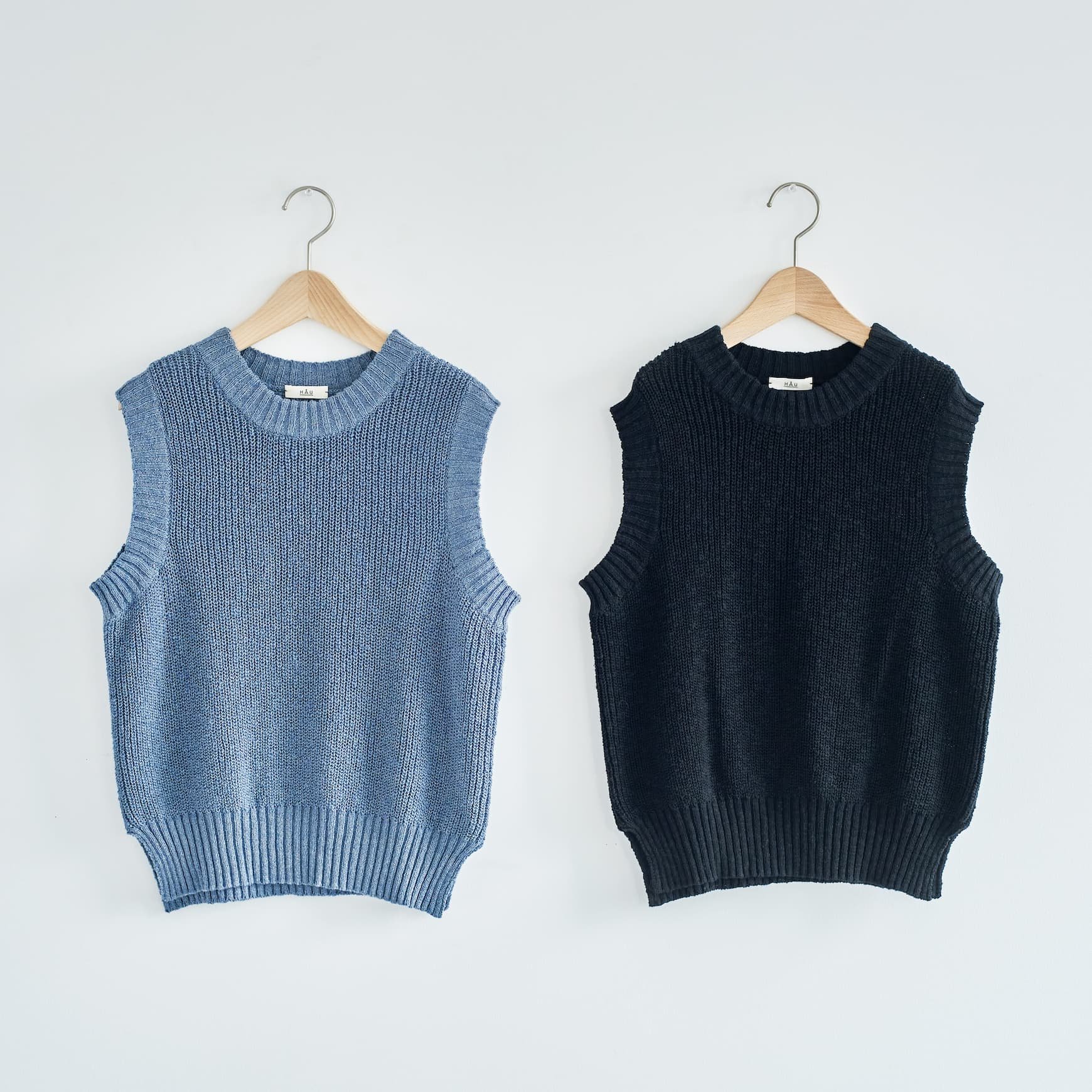 knit vest "cotton vintage"