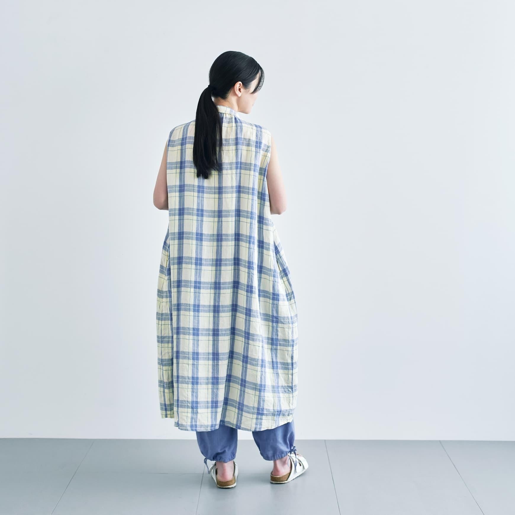 コットンハウスアヤ 刺繍 リネン ワンピース クラスカ 45rpm