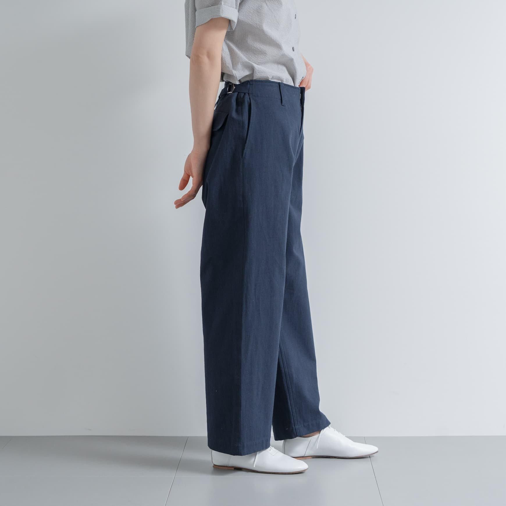 sept septième コットンヘンプのパンツ