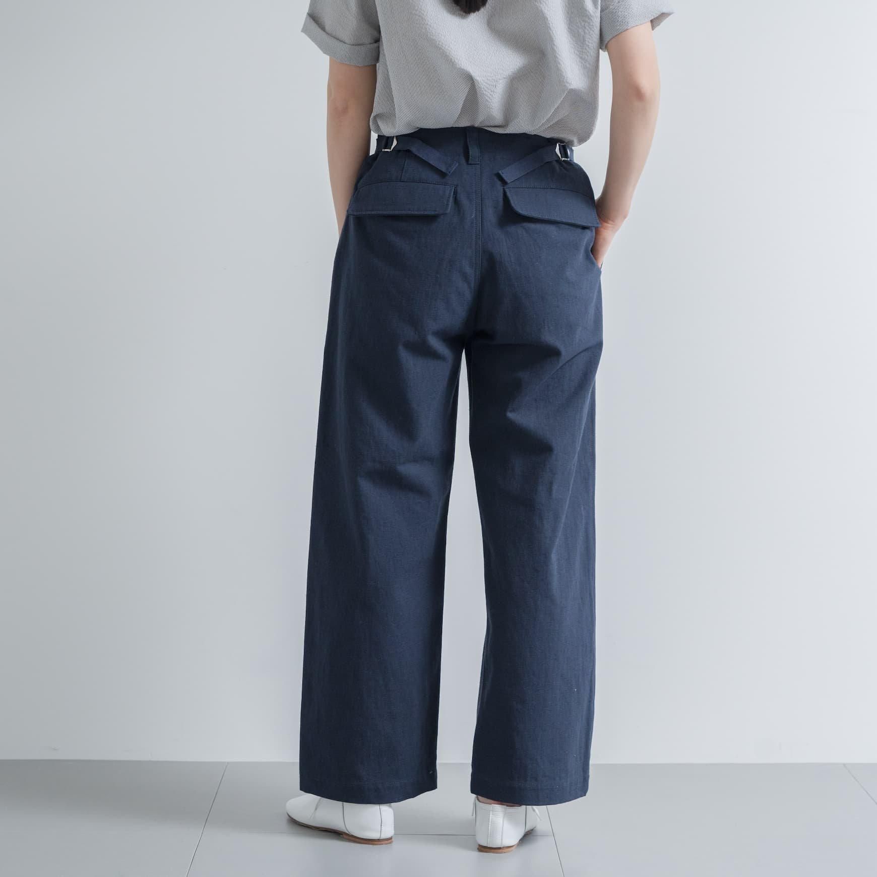 sept septième コットンヘンプのパンツ