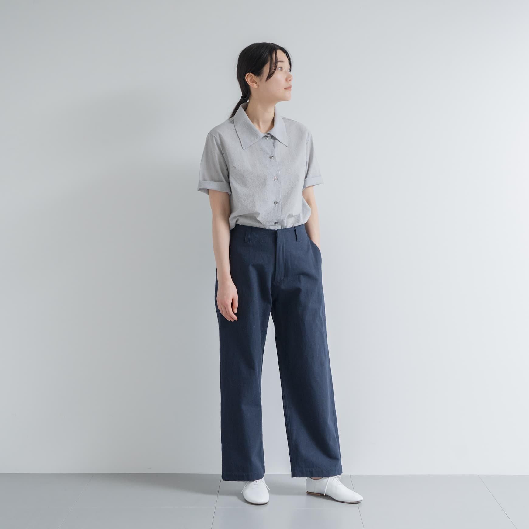 sept septième コットンヘンプのパンツ