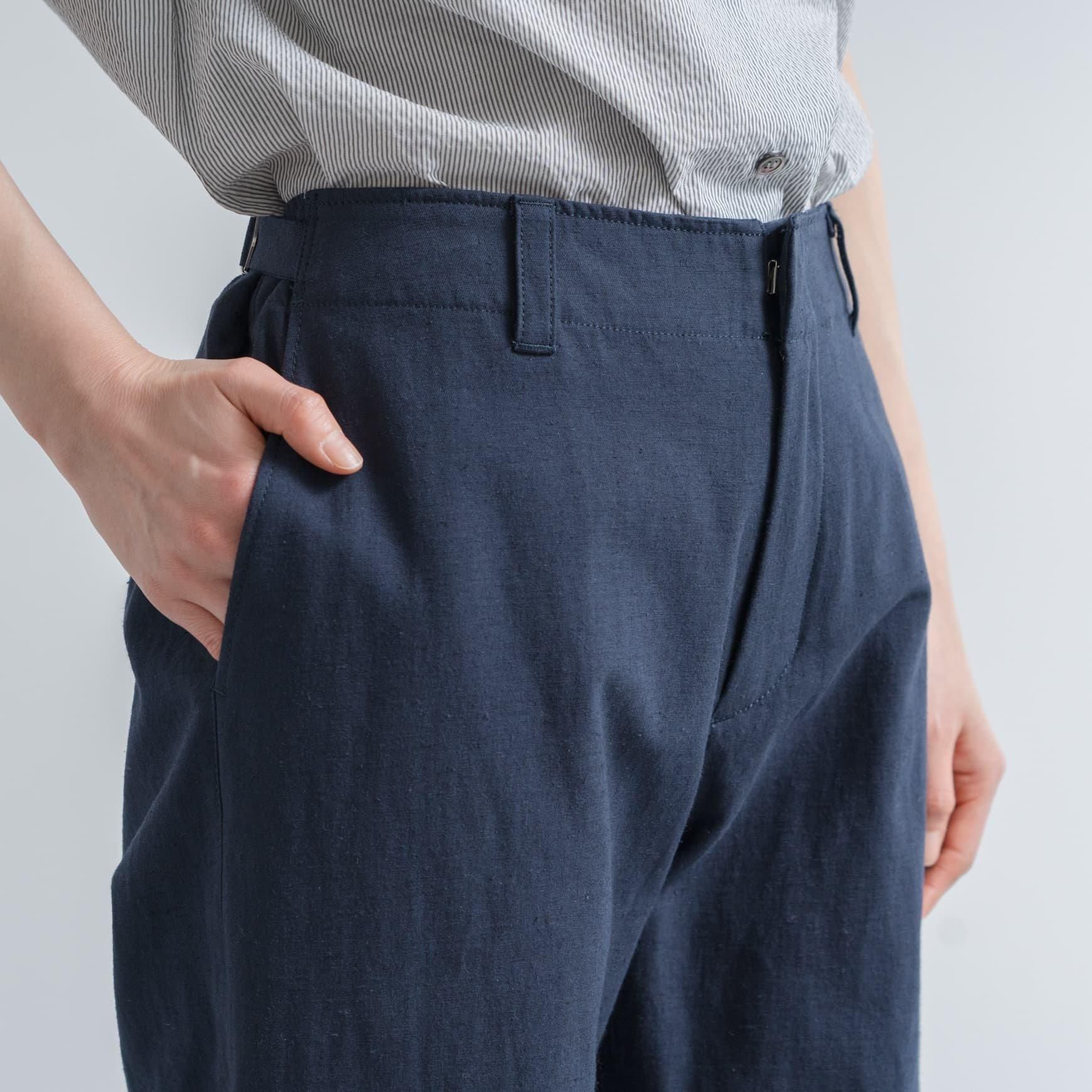 sept septième コットンヘンプのパンツ