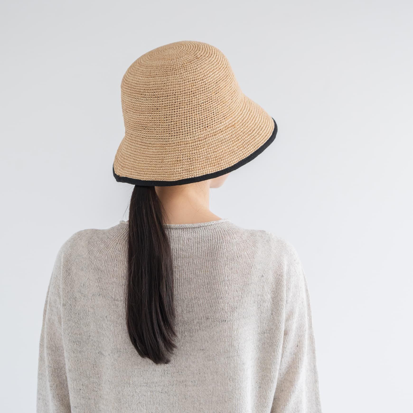 帽子 RAFFIA BUCKET HAT Wide-brim Raffia Bucket Hat For Women | J.Crew