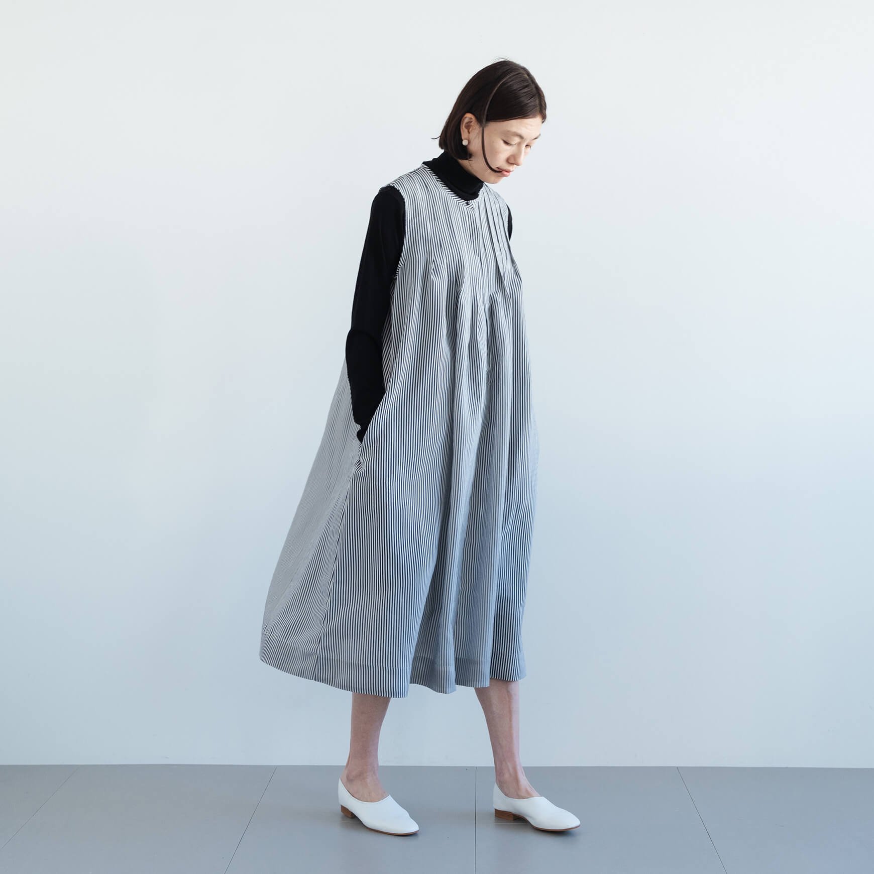 CLASKA（クラスカ）｜ ストライプタックワンピース - ファッション - ワンピース - 女性ファッション通販の  CLASKA（クラスカ）ONLINE SHOP