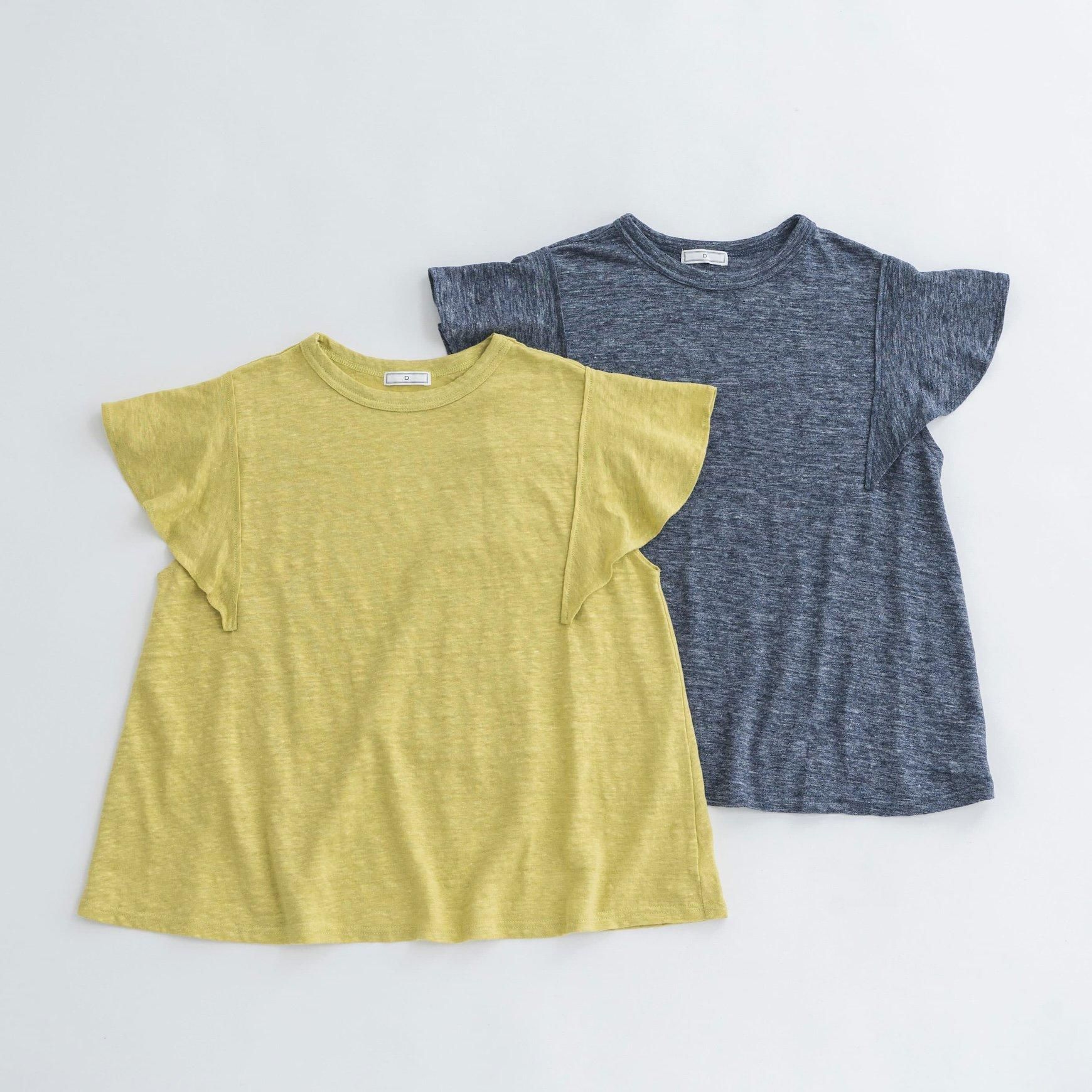 「CLASKA(クラスカ)」のリネン100Tシャツ<フリル>